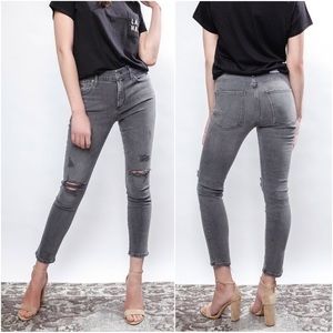 AGOLDE Sophie High Rise Crop in Maverick